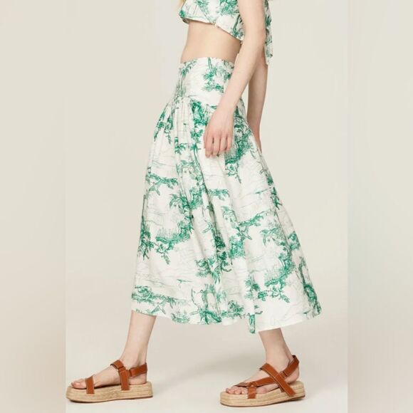 Joie Brixerley Linen Skirt Size 2 - Picture 1 of 6